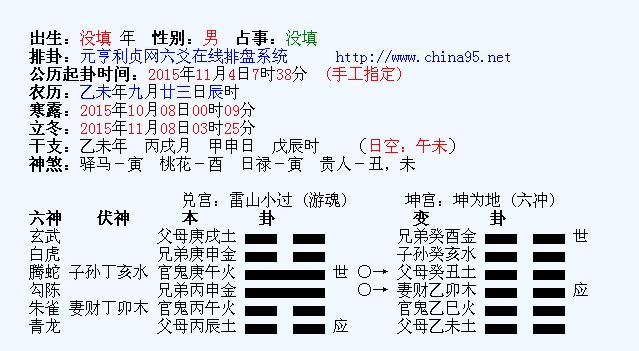 六爻预测与
<p> </p>详解